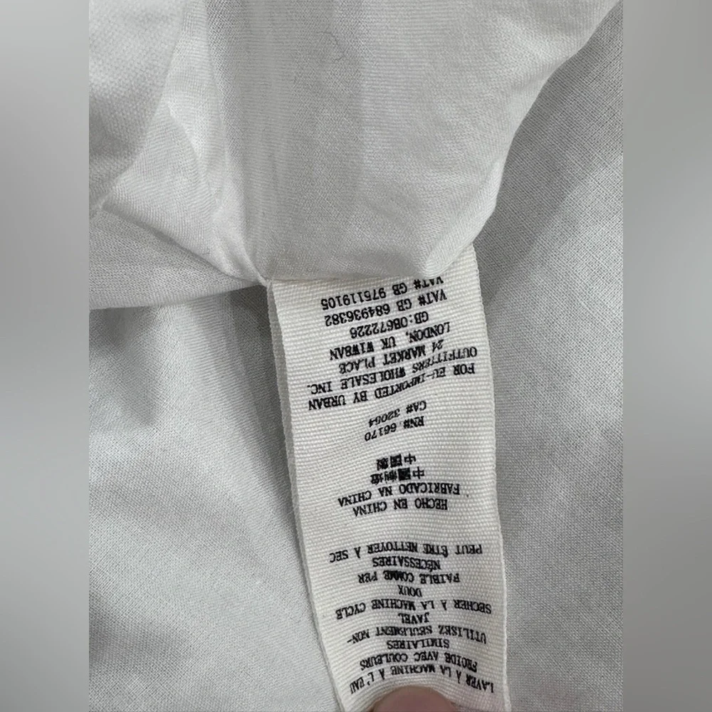 Free‎ People So Obviously Yours White Bell Sleeve Cotton Top